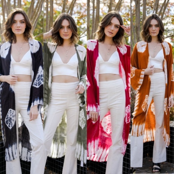 AUDREY Tie- Dye Kimono - Picture 5 of 5